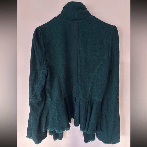 Free People Victorian Throwback Corduroy Green Blazer | Small - Picture 4 of 5
